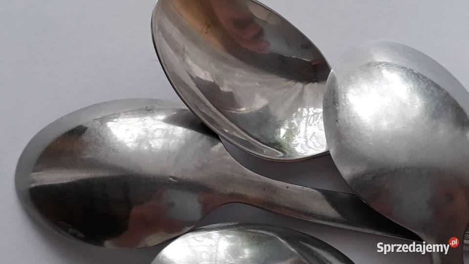 Łyżeczki do herbaty 3 RÓŻE Gerlach sztućce PRL Dąbrowa Górnicza