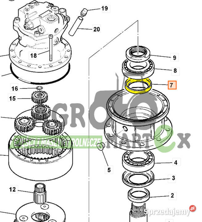 05203606 05203606 USZCZELKA JCB Części zamienne Wichrów