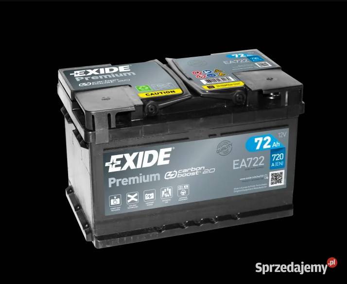 Akumulator Exide Premium 72Ah 720A PRAWY PLUS