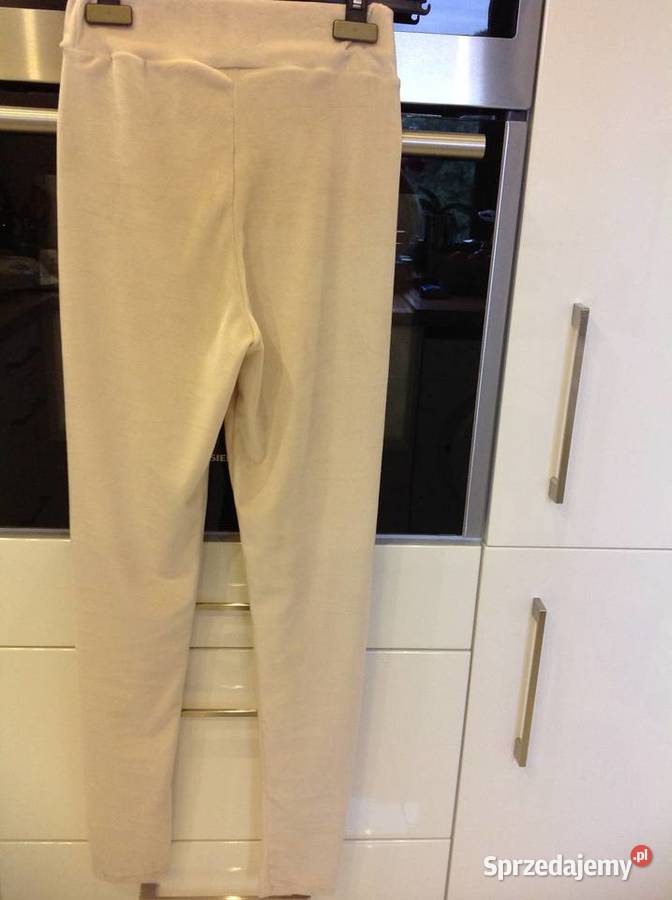 Leginsy Welurowe Damskie SM Beżowe NOWE lubuskie Nowa Sól sprzedam