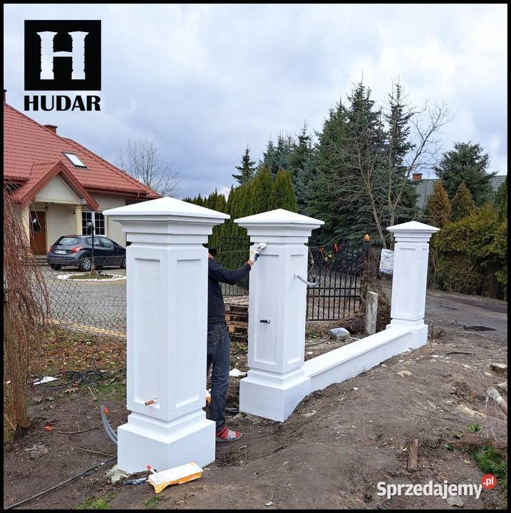 Słupy betonowe słupki stylowe dworkowe pałacowe dolnośląskie Wrocław