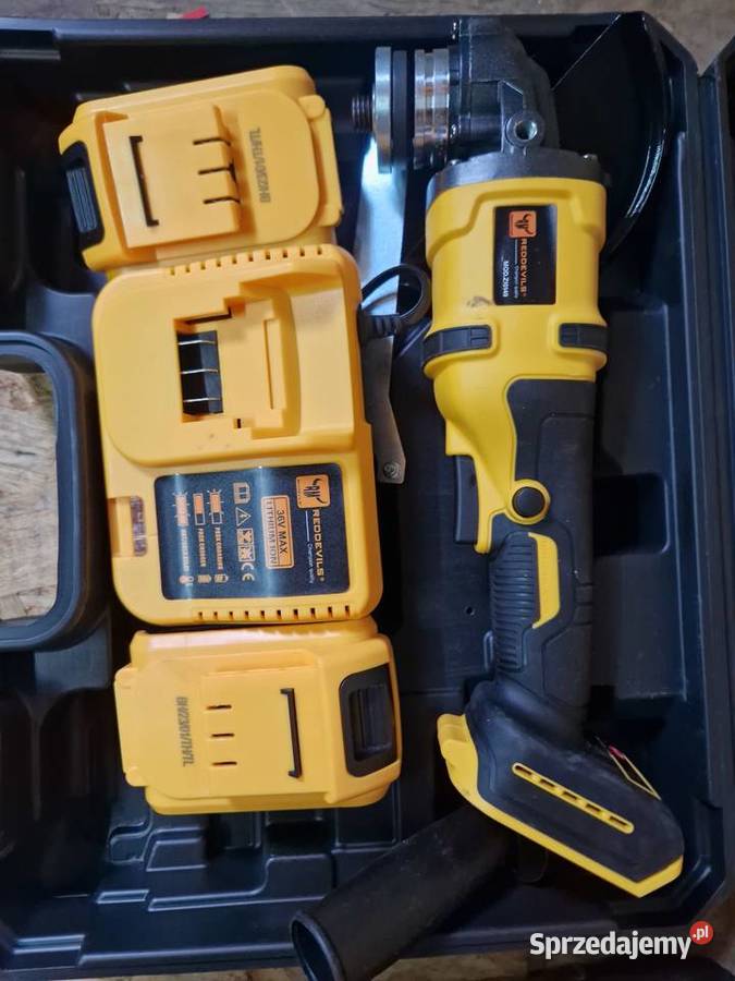 SZLIFIERKA AKUMULATOROWA KĄTOWA 2X AKUMULATOR