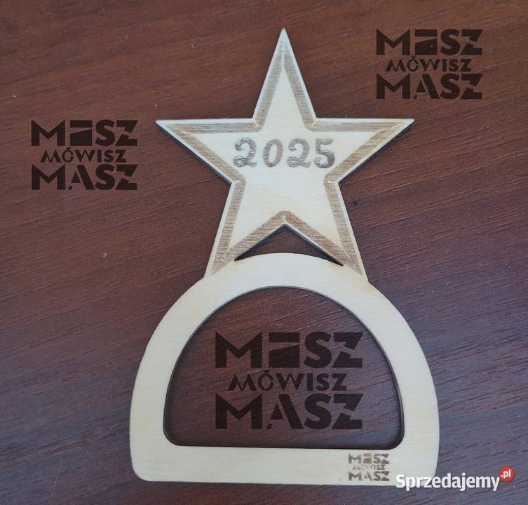 Pierścień drewniany z motywem bożonarodzeniowym Racot