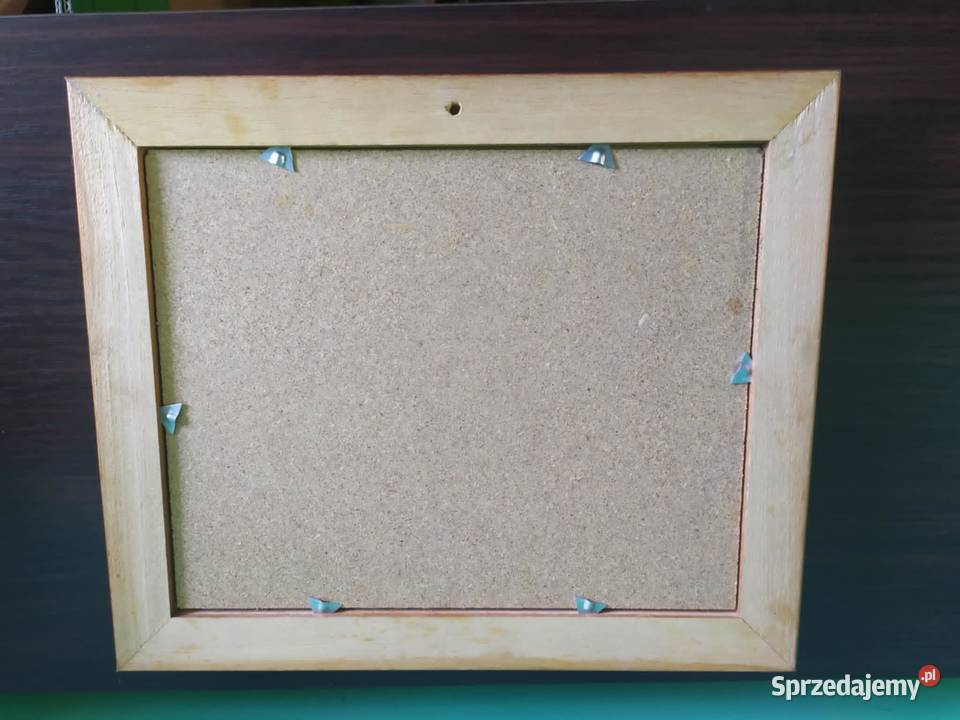 Obraz szkłem w drewnianej oprawie Pszczółki