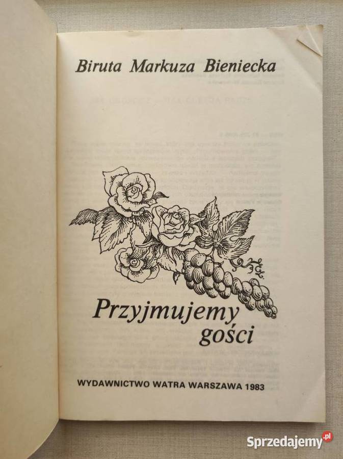 książka kucharska Przyjmujemy gości Biruta miękka Książki i Podręczniki świętokrzyskie Kielce