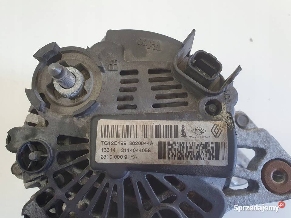 ALTERNATOR Dacia Duster I 12 TCe 231000091R Układ elektryczny silnika Chełm