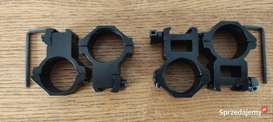 Dwa montaże do lunety celowniczej podkarpackie