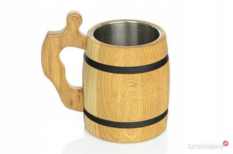 KUFEL drewniany DĘBOWY jasny NIERDZEWNY WKŁAD małopolskie Śleszowice