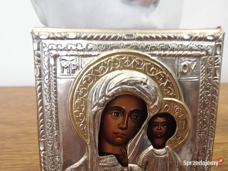Piękna ikona Matka Boska Kazańska łódzkie Łódź