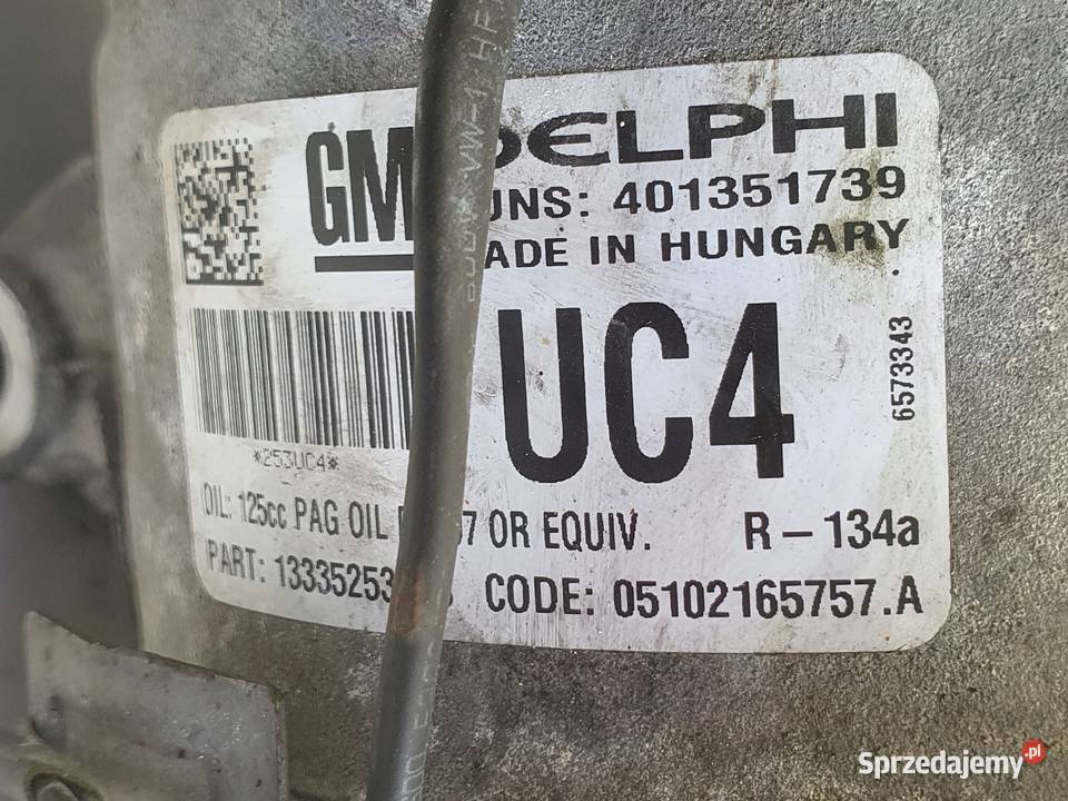 SPRĘŻARKA KLIMATYZACJI Opel Astra IV J 14 T Rudka