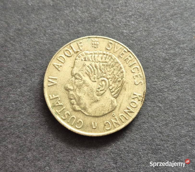 34 SZWECJA srebro 1 Korona 1966 r Wola Kruszyńska