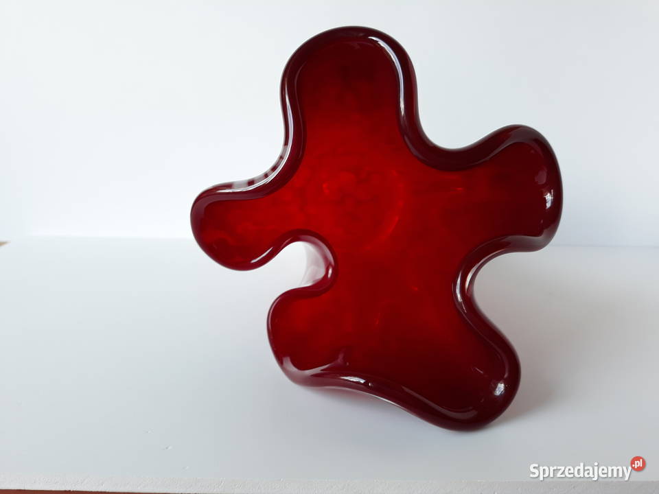 Stary szklany wazon Chusta kolorowe szkło Dąbrowa Górnicza sprzedam