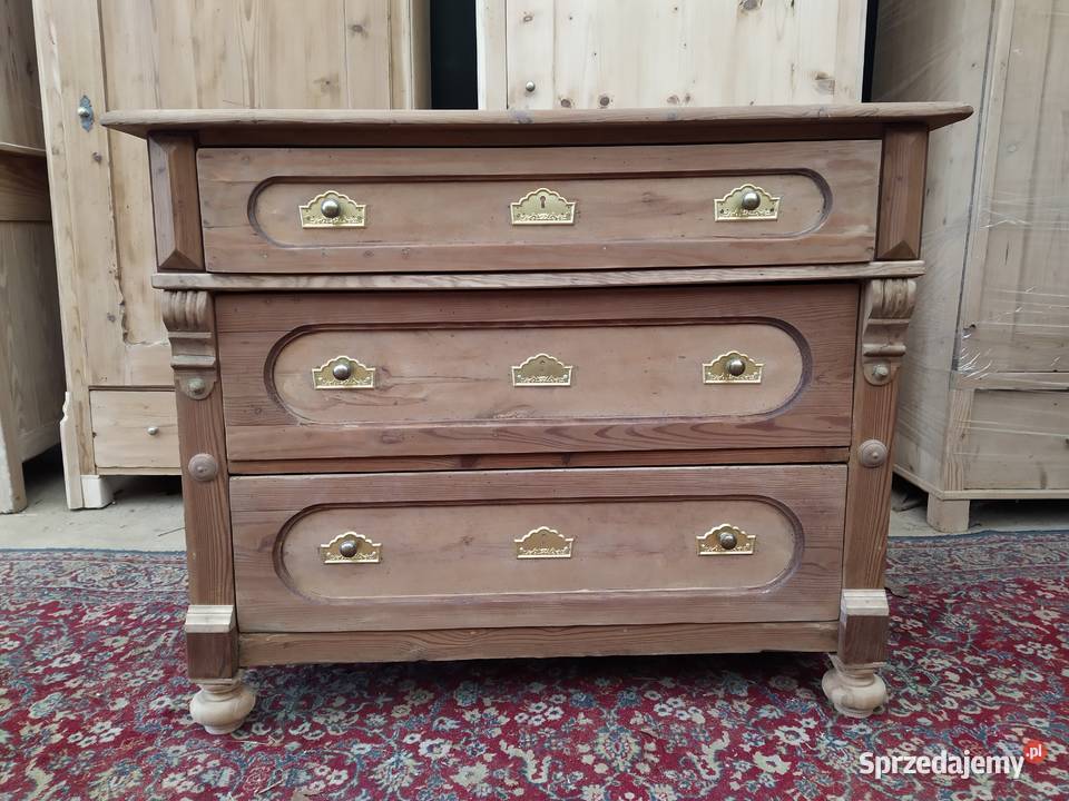 komoda antyczna zabytkowa drewniana antyki opolskie Lubrza sprzedam