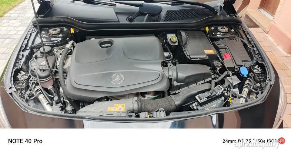 Mercedes CLA 200 16 Benzyna 2015 r skórzana tapicerka Września