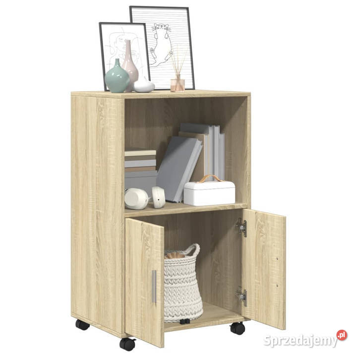 Szafka na kółkach dąb sonoma 55x40x91 WM853184 Warszawa sprzedam