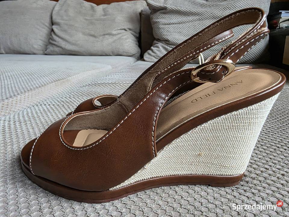 nowe Anna Field by Zalando sandałki na koturnie Kraków