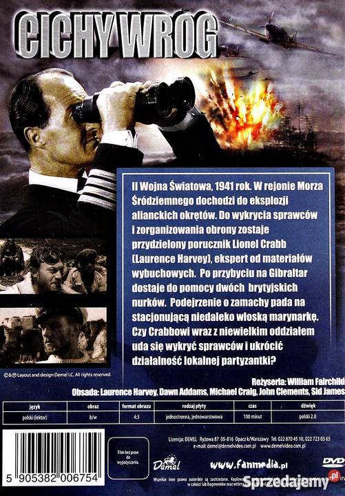 CICHY WRÓG LAURENCE HARVEY 1 płyta Filmy Kalisz