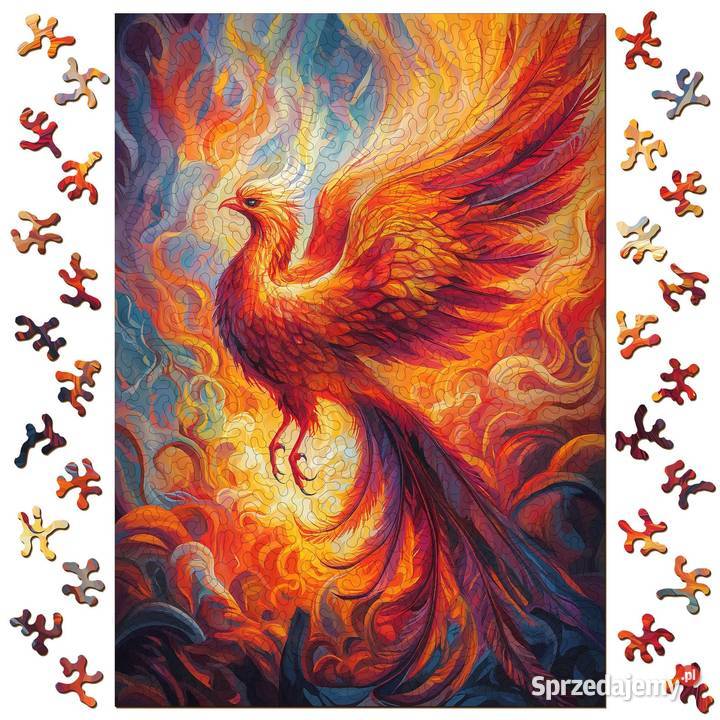 Puzzle drewniane dorosłych Ptak FENIKS mazowieckie Warszawa