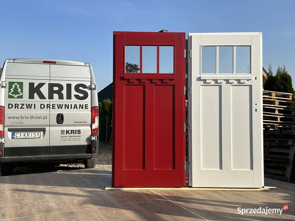 DRZWI ANGIELSKIE czerwone białe szare RĘKI Drzwi i okna kujawsko-pomorskie Brodnica