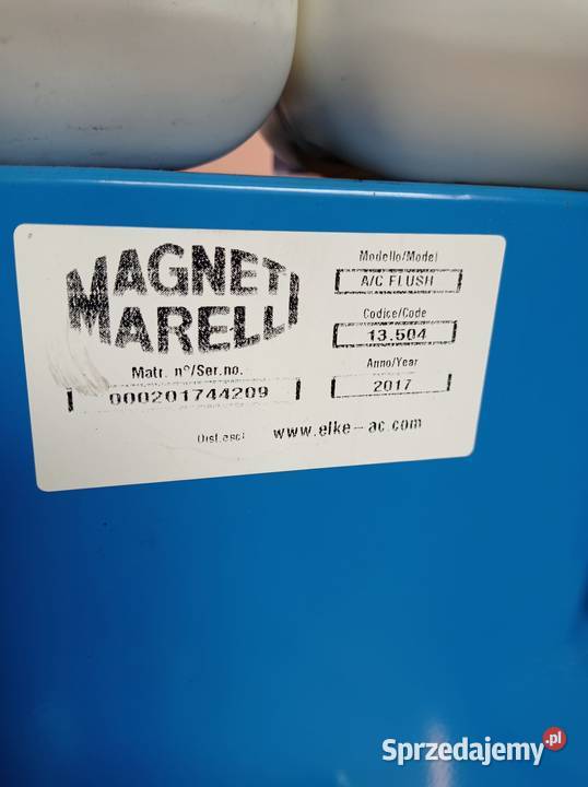 Maszyna do płukania układów klimatyzacji Magneti Skierniewice sprzedam