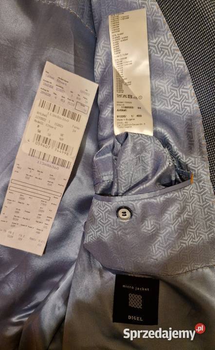 Męska marynarka marki Digel Rozmiar 56 nowa z Lublin