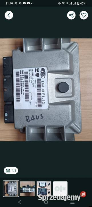 zestaw startowy Peugeot Citroen C5 407 iaw Częstochowa