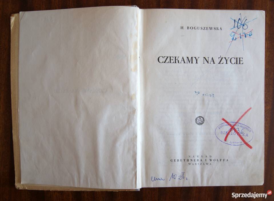 Helena Boguszewska Czekamy na życie 1947 Parczew