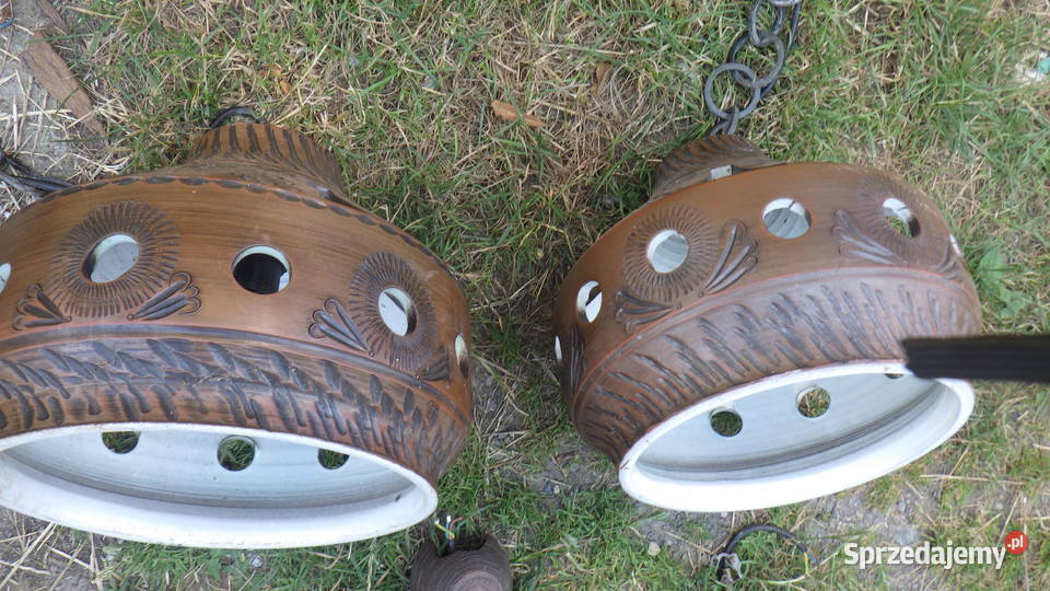 Zabytkowa Lampa Lampy Ceramiczne Podwieszane 5 Pozostałe podkarpackie sprzedam