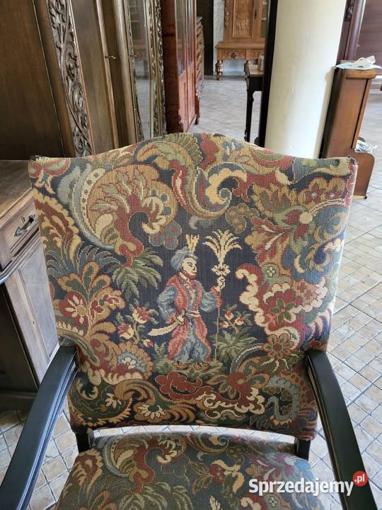 Antyczny stół z dwoma fotelami śląskie Rybnik