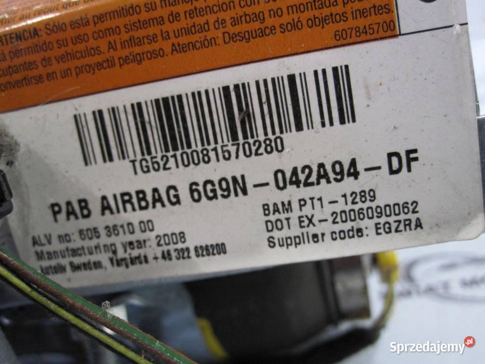 FREELANDER II 08r AIRBAG poduszka pasażera