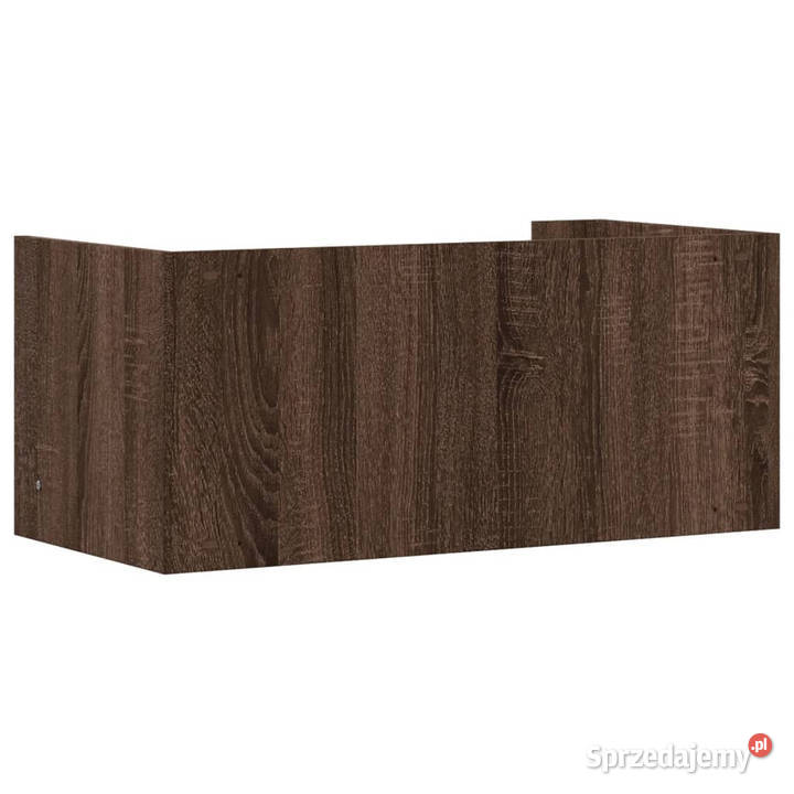 Półka ścienna brązowy dąb 705x35x305 WM848457 Warszawa