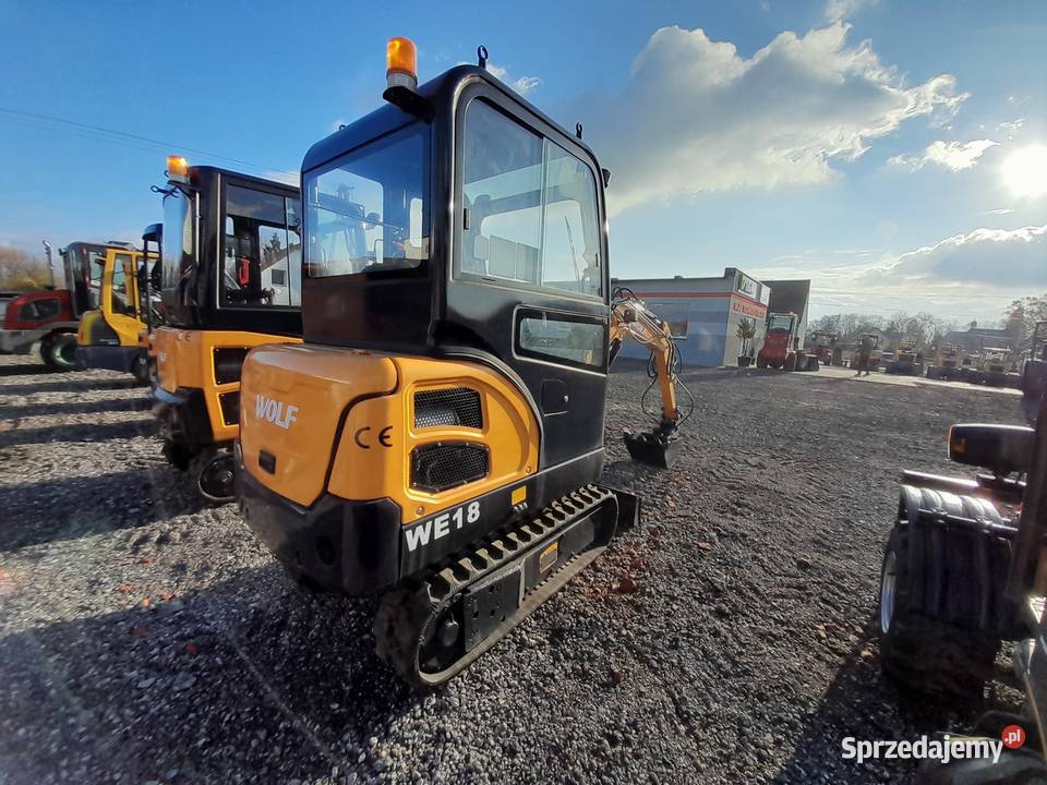 Minikoparka WOLF WE18 SUPER ZESTAW 3 łyżki Gdańsk