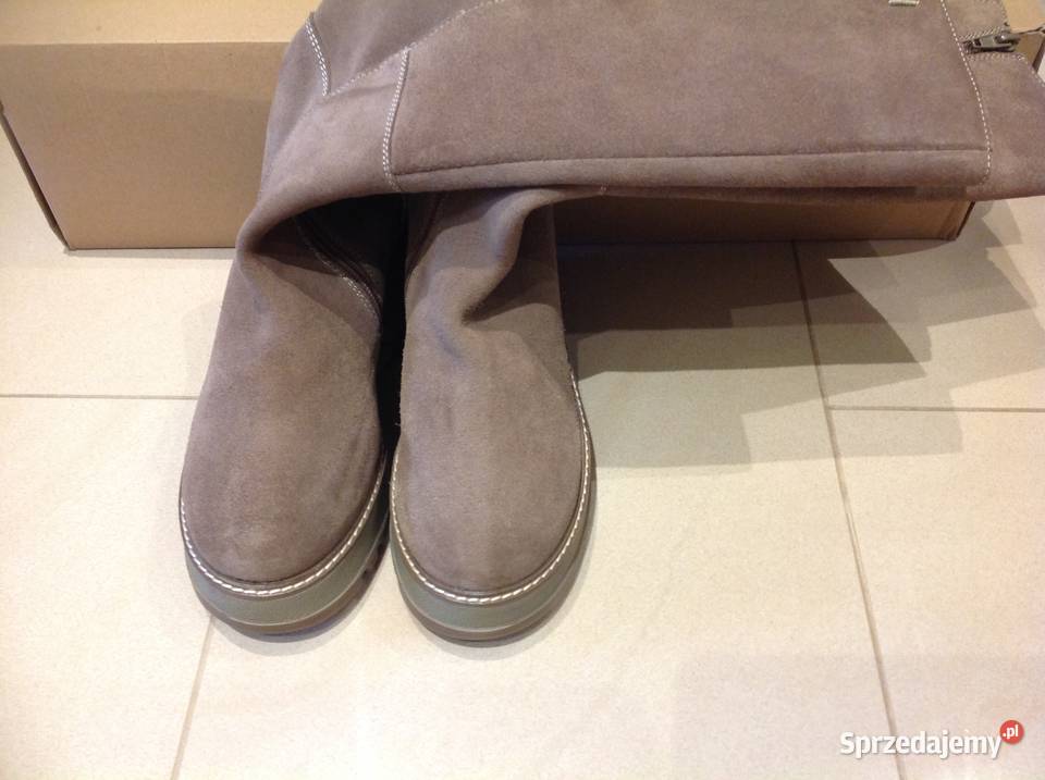 Kozaki Damskie Skórzane KicKers 36 j NOWE Nowa Sól sprzedam