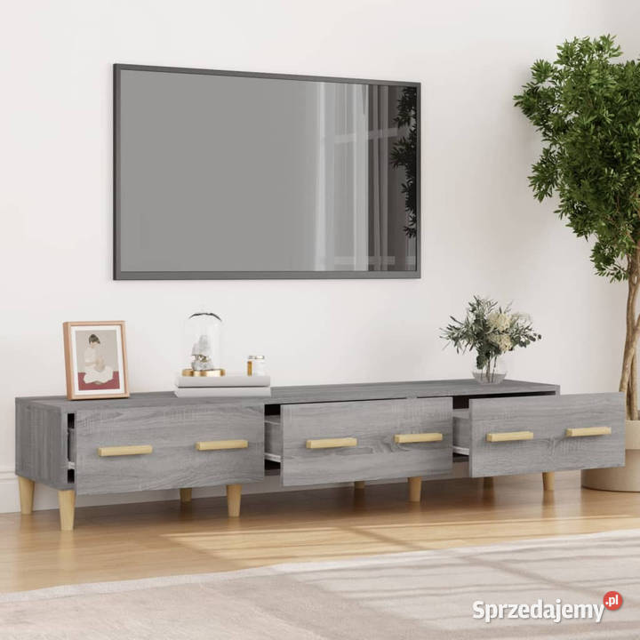 Szafka pod telewizor szary dąb sonoma 150x345x30 Warszawa sprzedam