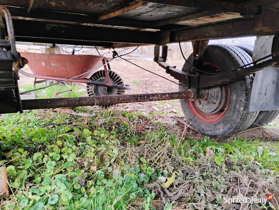 Przyczepa mocna konstrukcja burty z nadkładkami małopolskie Łącko