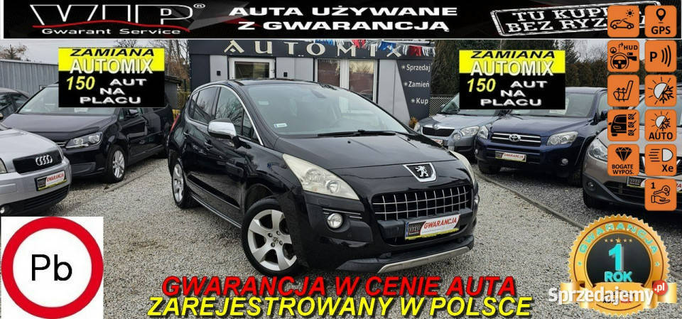 Peugeot 3008 SPRZEDANY PREMIUM PanoramaHead ASR (kontrola trakcji) Świdnica