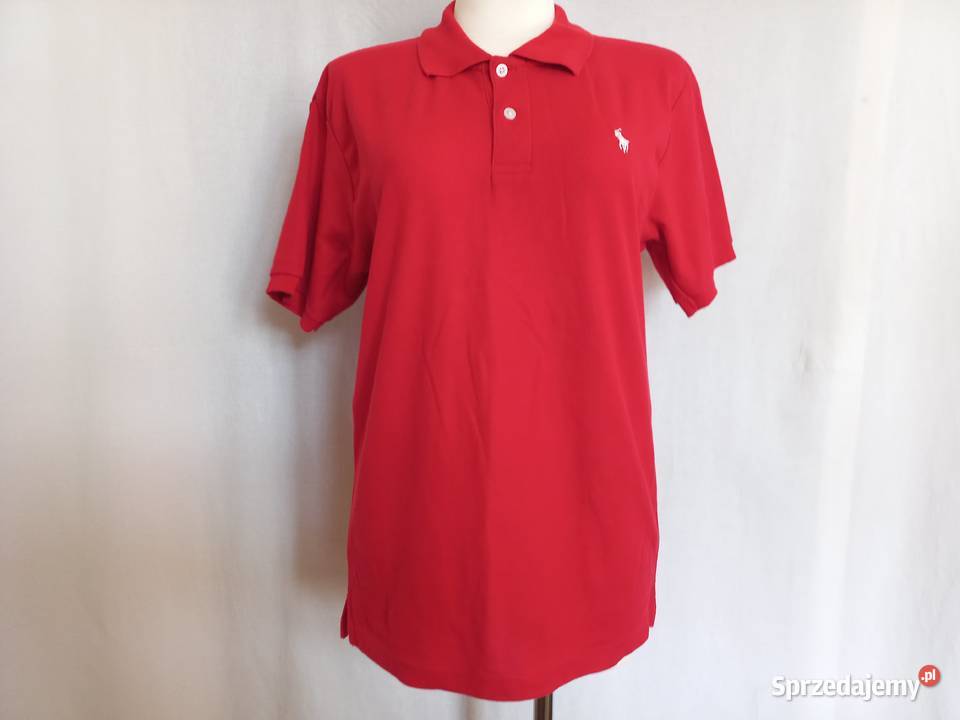 koszulka POLO męska r SM czerwona Ralph Lauren czerwony Odzież i bielizna męska podlaskie Białystok