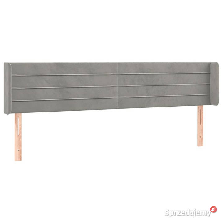 Zagłówek do łóżka z LED jasnoszary 163x16x7888 Warszawa sprzedam