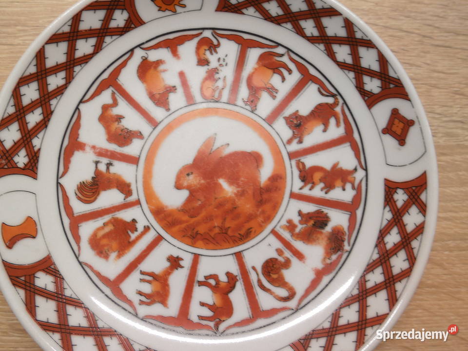 Talerzyk ze znakami zodiaku zając sprzedam