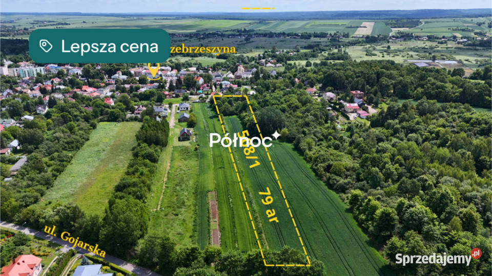 Szczebrzeszyn działka z zabudową i mediami Sprzedaż