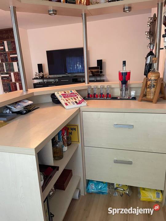 Barek z zapleczem do salonu