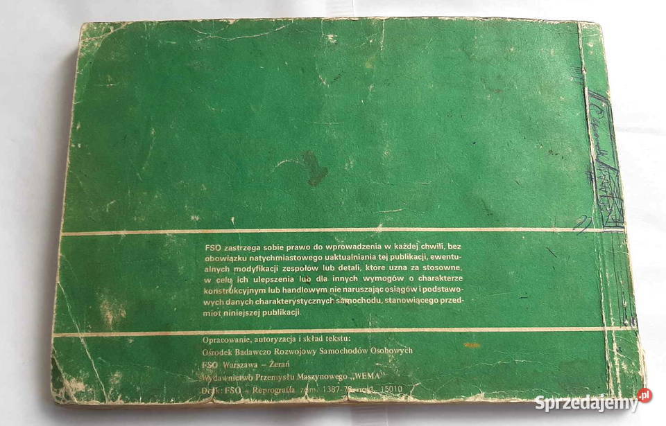 POLONEZ instrukcja obsługi samochodu łódzkie Łódź