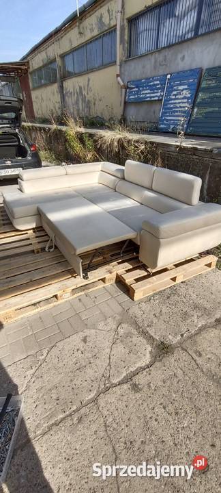 Narożnik beżowy z funkcją spania 275x204 lubuskie Gorzów Wielkopolski