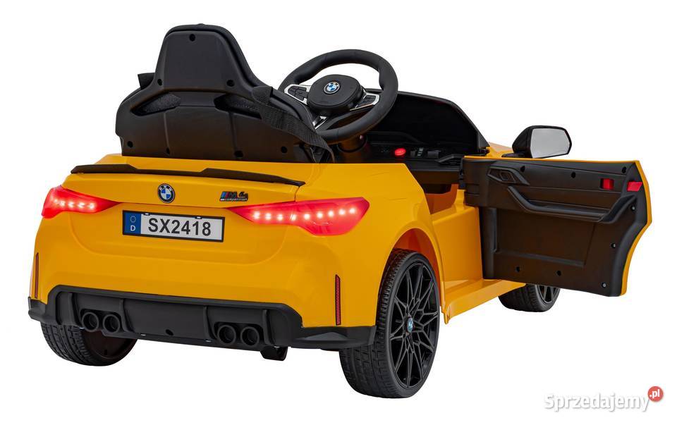 Pojazd BMW M4 Żółty Rowerki i pojazdy Łopuszno sprzedam