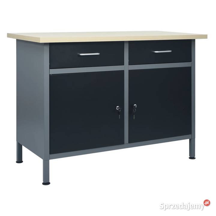 vidaXL Stół roboczy czarnySKU145346 Warszawa