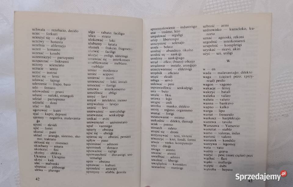 Turystyczny SŁOWNICZEK polsko esperancki Oborniki