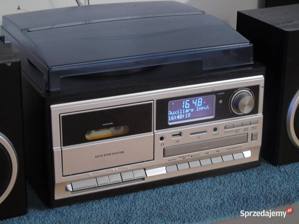 Gramofon z radiem RDS DAB CD USB mp3 i mag i kol Jasło sprzedam