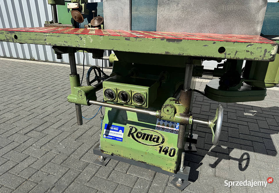 Szlifierka krawędziowa kątowa taśmowa ROMA 140 Produkcja Sierakowska Huta