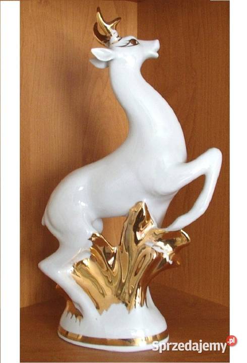 figurka dużego jelenia z porcelany 33 Oleśnica sprzedam