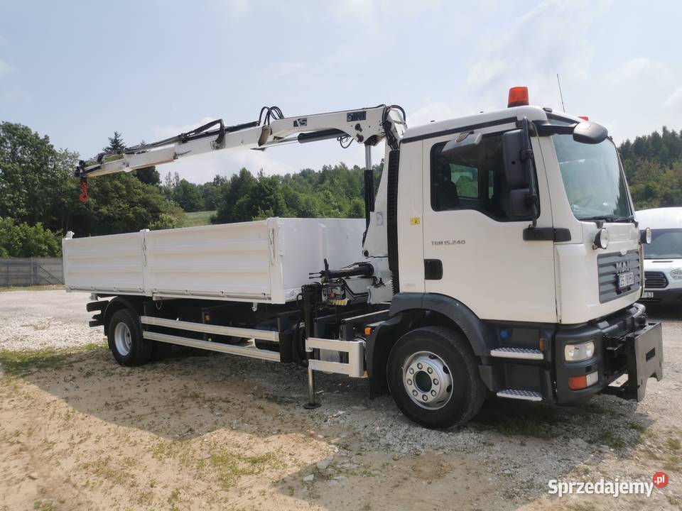 MAN TGM 15240 Żuraw HDS HIAB kiper wywrotka Dźwigi samochodowe Miechów